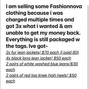 Women’s fashion nova clothes